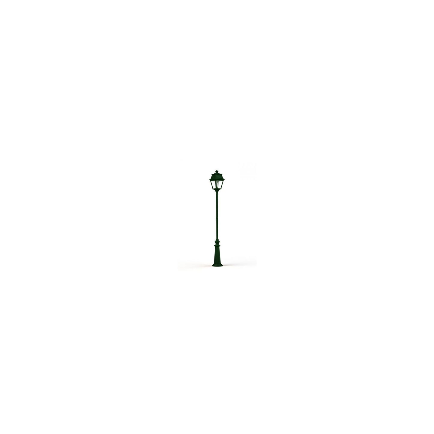 Avenue 2 Large Clear Glass Lamp Post with Minimalist lines style lantern