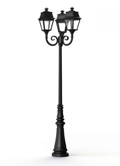 Avenue Model 2 Clear Glass LED Lamp Post