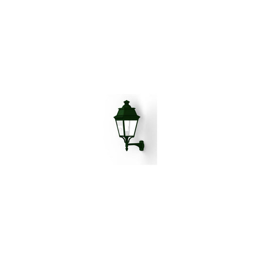 Avenue 3 Clear Glass Upwards Wall Bracket with Four-Sided Lantern