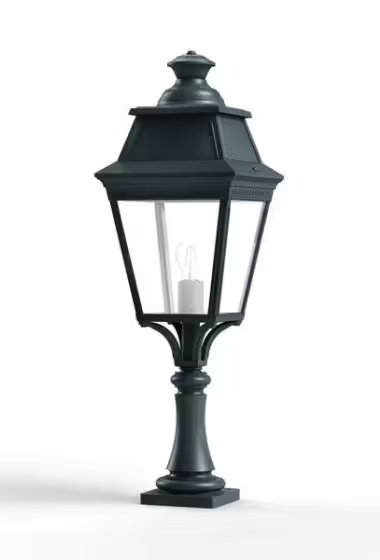 Avenue 3 Model 5 Clear Glass Pillar Mount Lantern