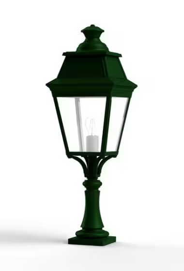 Avenue 3 Model 5 Clear Glass Pillar Mount Lantern