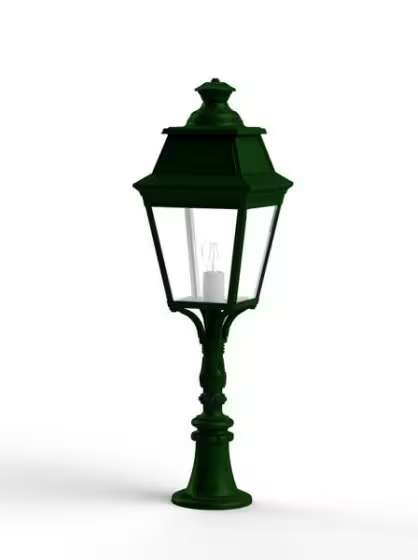 Avenue 3 Model 6 Clear Glass Pillar Mount Lantern