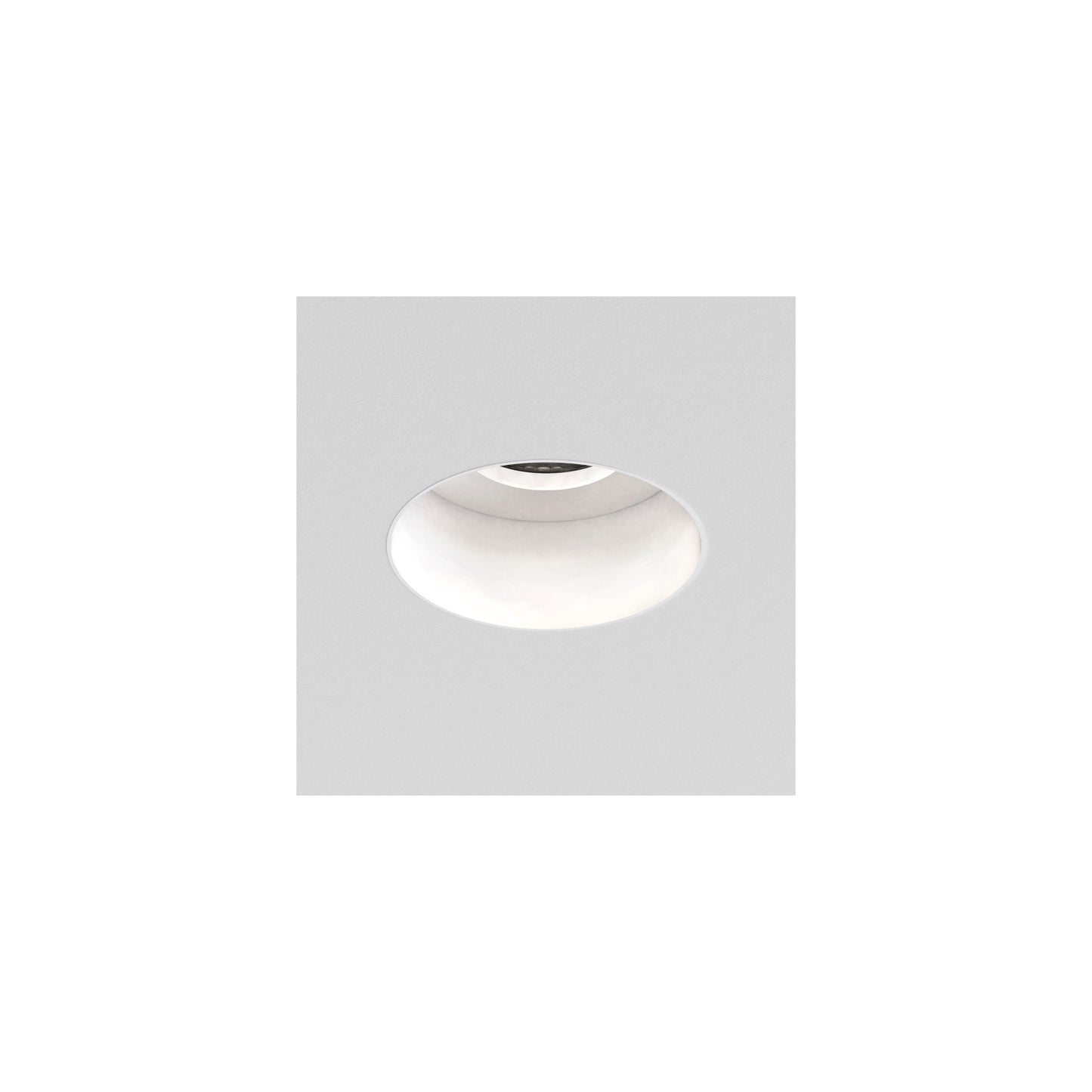 Trimless Round Fixed Ceiling Light Matt White