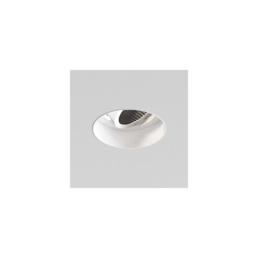 Trimless Round Adjustable Ceiling Light in Matt White