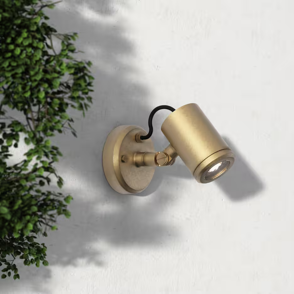 Jura Single Outdoor LED Wall Spotlight