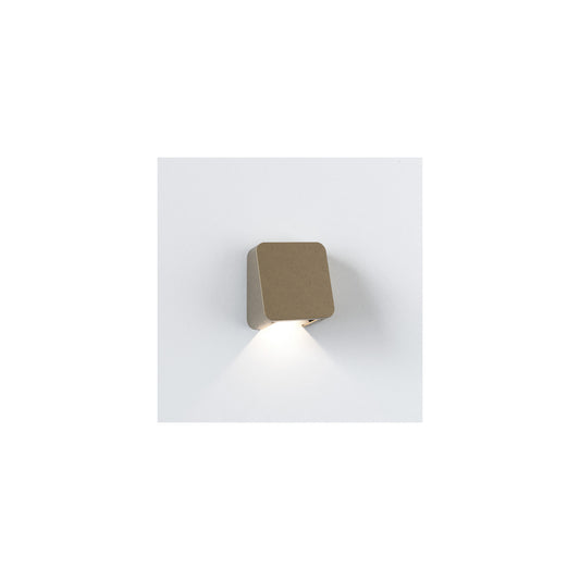 Incline Single Outdoor Wall Light Coastal Brass