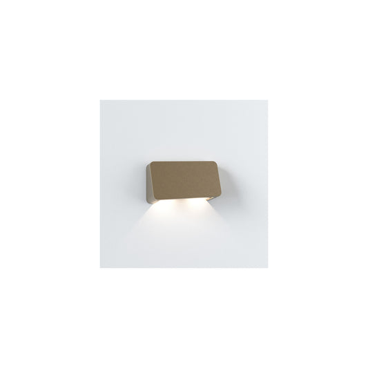 Incline Twin Outdoor Wall Light Coastal Brass