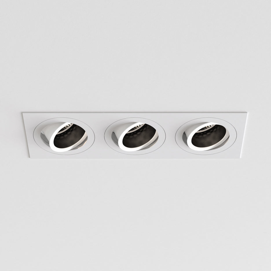 Pinhole Square Triple Adjustable Ceiling Light