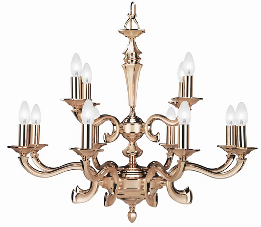 Dust 12-Light Chandelier Sanded Gold