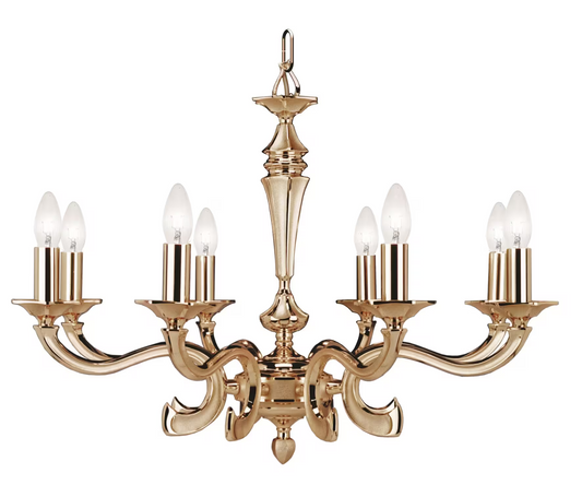 Dust 8-Light Chandelier Sanded Gold