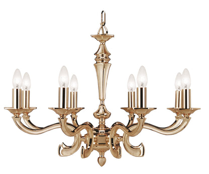 Dust 8-Light Chandelier Sanded Gold