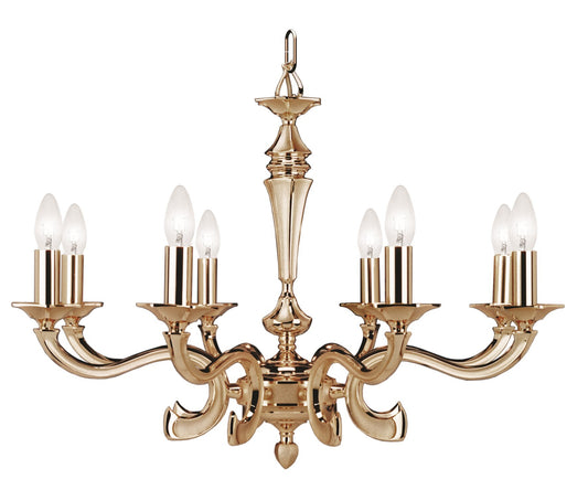 Dust 8-Light Chandelier Sanded Gold