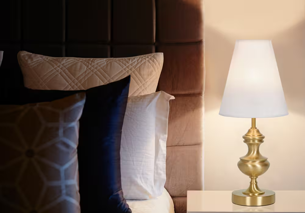 Atico Table Lamp with White Shade