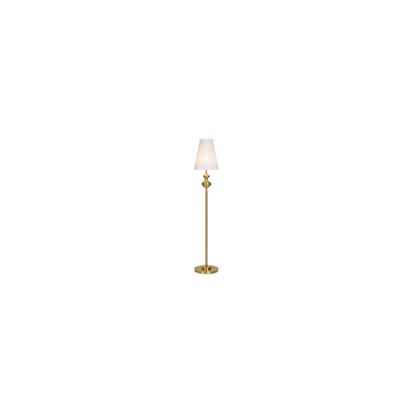 Atico Floor Lamp with White Shade