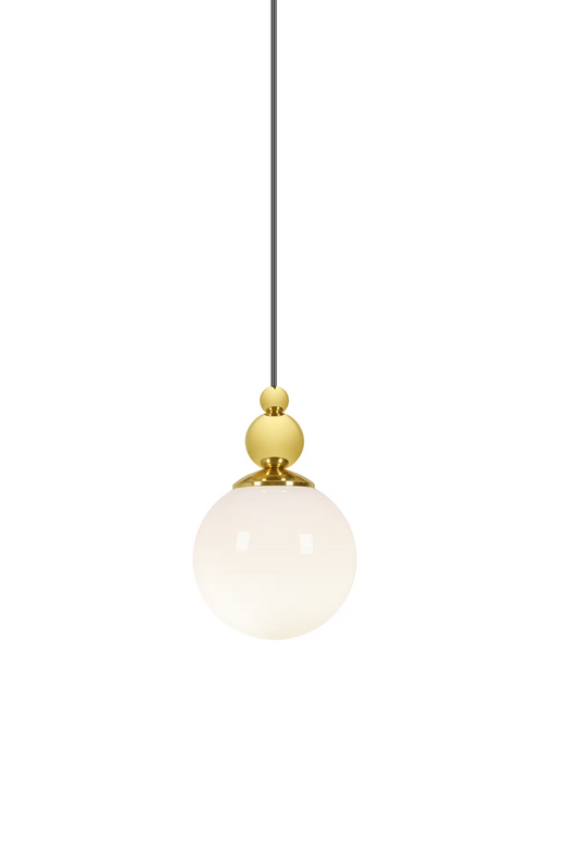 Spheres 2 LED Pendant with White Glass