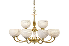 Marlena 12-Light Chandelier with Natural Alabaster