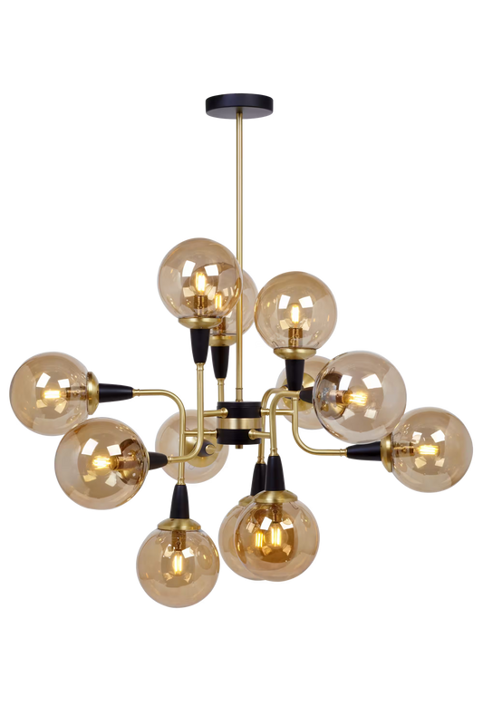 Bistro 24-Light Chandelier Satin Brass