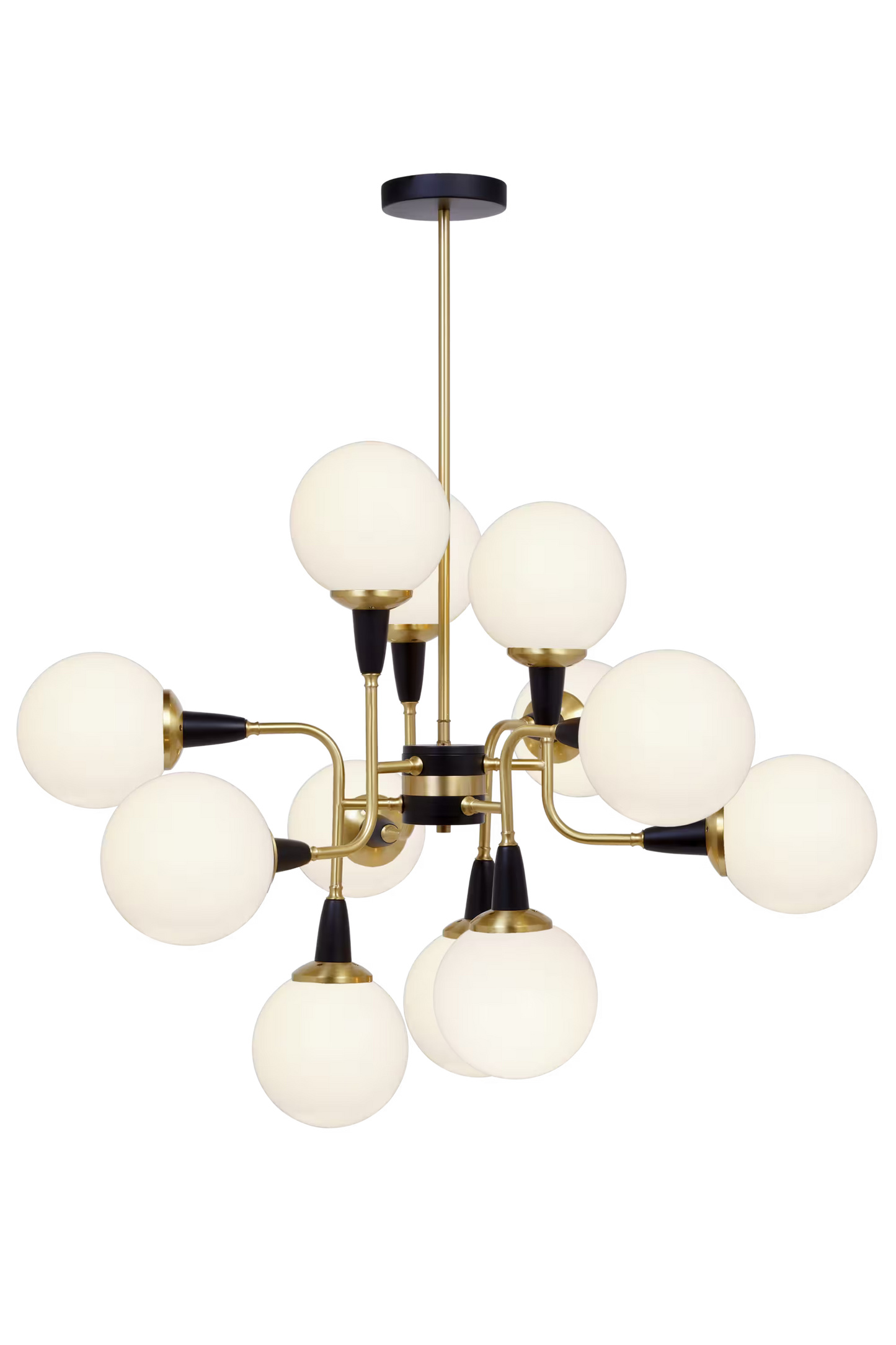 Bistro 24-Light Chandelier Satin Brass