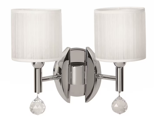 Mandarina Double Wall Light with White Shade