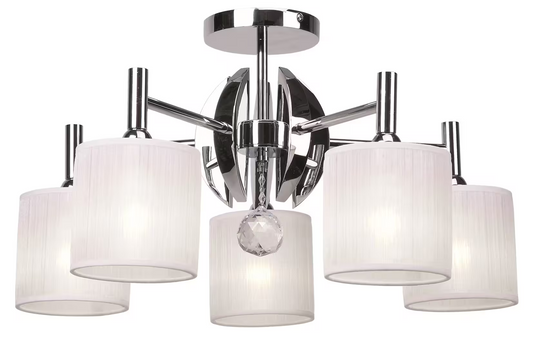 Mandarina Flush Mount with White Shade