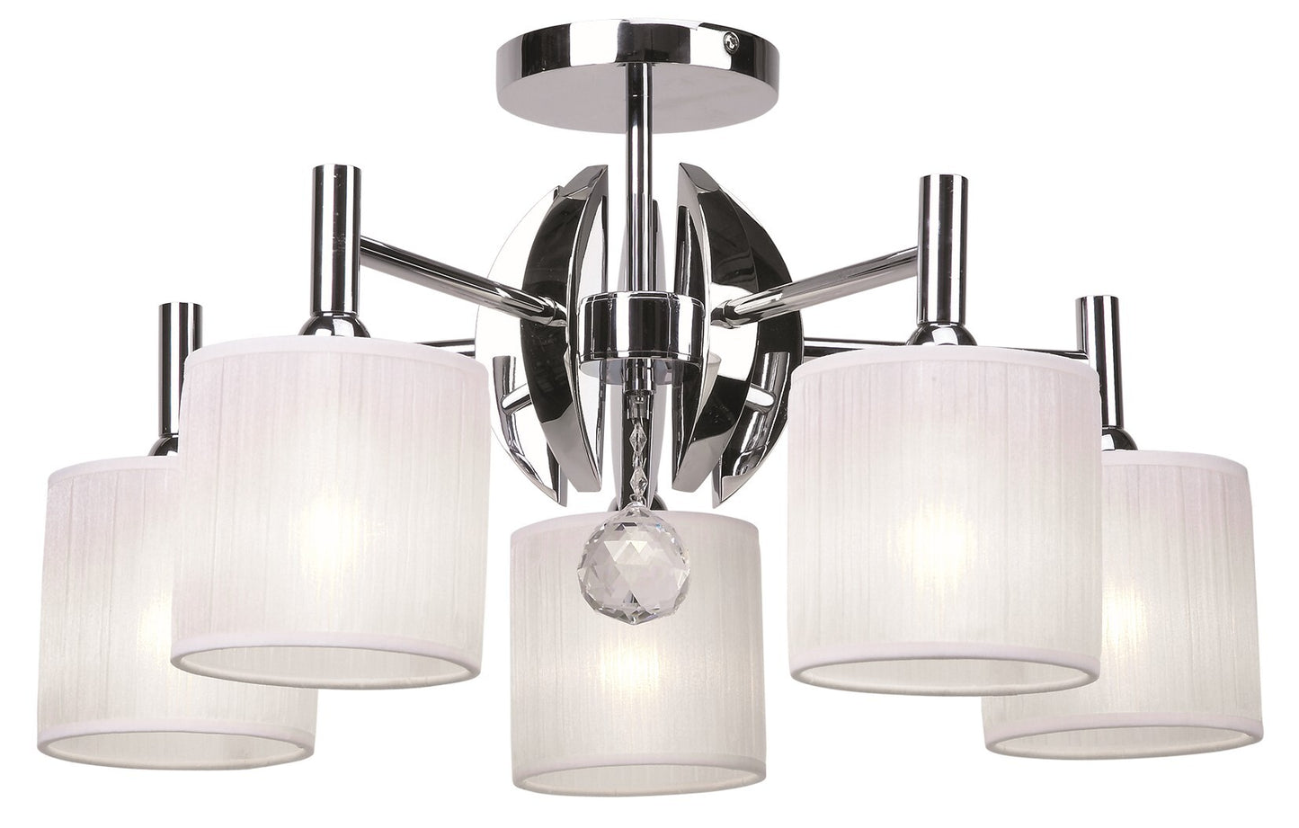 Mandarina Flush Mount with White Shade