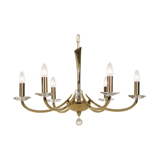 Bahia 8-Light Chandelier with Asfour Lead Crystal