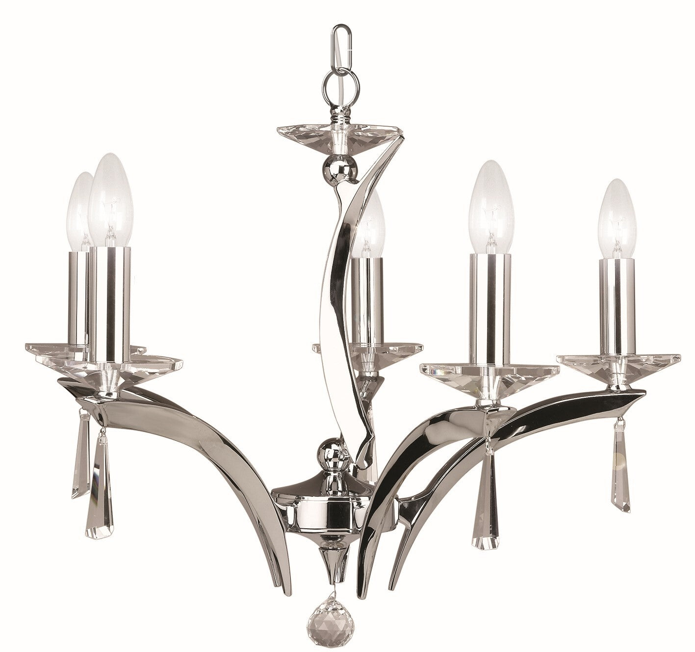 Forum 5-Light Chandelier with Asfour Lead Crystal