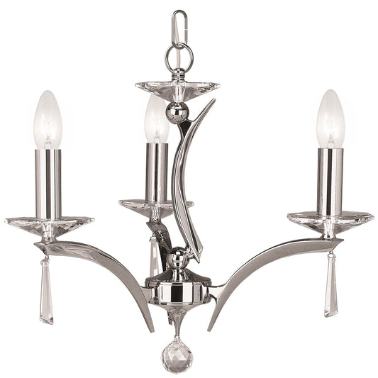 Forum 3-Light Chandelier with Asfour Lead Crystal