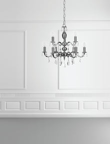 Lorraine 6-Light Chandelier with Asfour Lead Crystal
