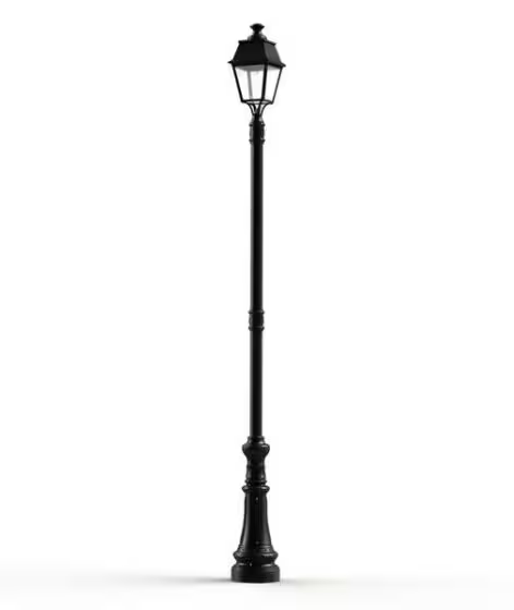 Avenue 4 Large Opal Glass Street Lamp