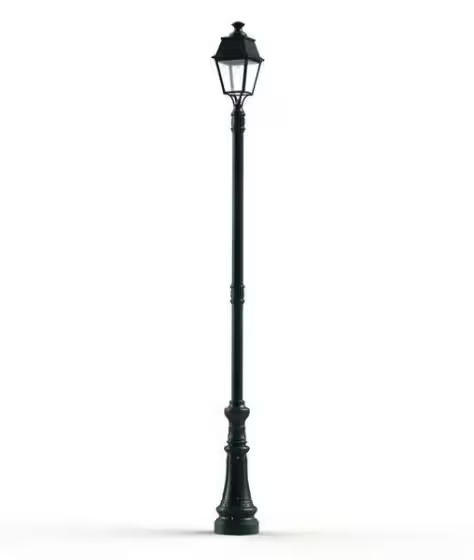 Avenue 4 Large Opal Glass Street Lamp