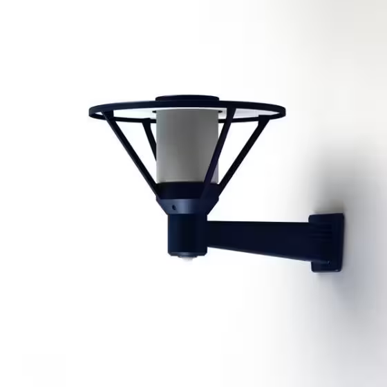 Bermude Frosted Glass Motion Sensor Upwards Wall Bracket with White Reflector
