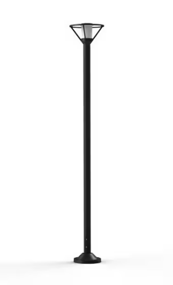 Bermude Large Frosted Glass Lamp Post