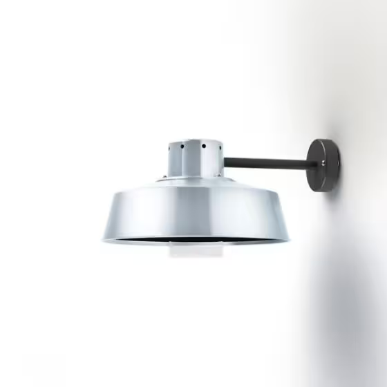 Faktory Clear Glass Downward Wall Bracket