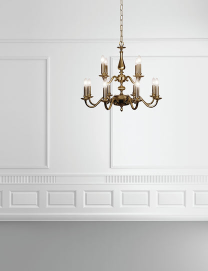 Georgian 12-Light Chandelier