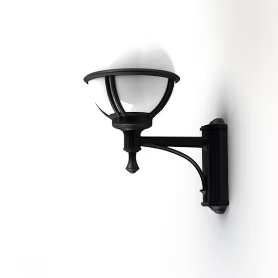 Boreal Model 3 Wall Light with Opal Plastic & Cast Aluminium