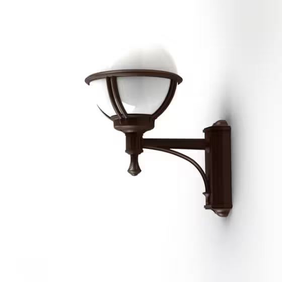 Boreal Model 3 Wall Light with Opal Plastic & Cast Aluminium