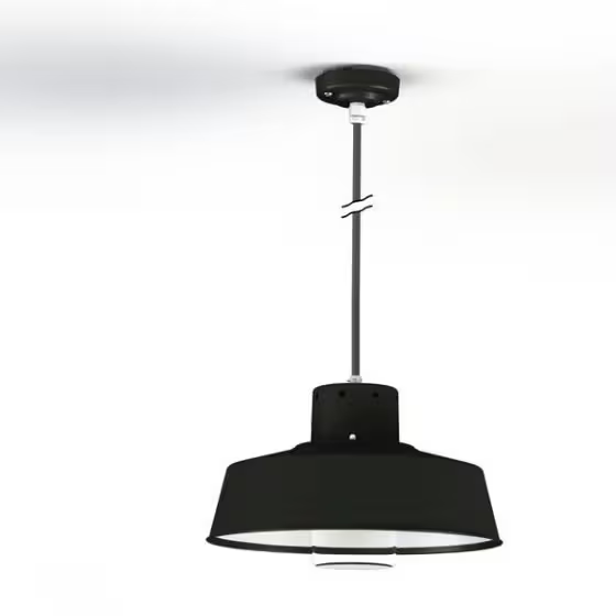Faktory Model 3 Large Clear Glass Pendant with Inner Reflector