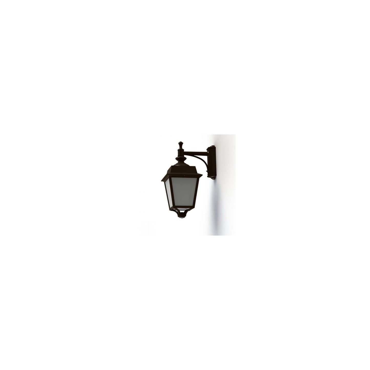 Place des Vosges 1 Evolution Model 4 Sensor Downwards Wall Bracket with Opal Glass