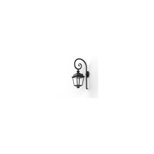 Place des Vosges 1 Evolution Model 5 Sensor Swan Neck Wall Bracket with Clear Glass