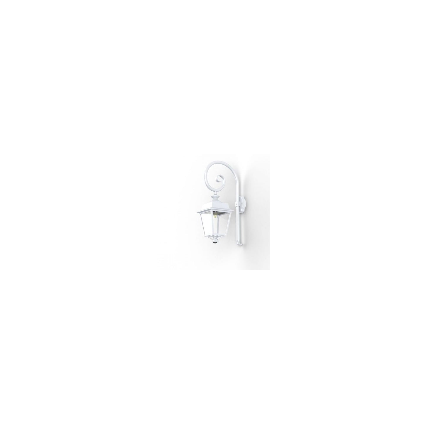 Place des Vosges 1 Evolution Model 5 Sensor Swan Neck Wall Bracket with Clear Glass