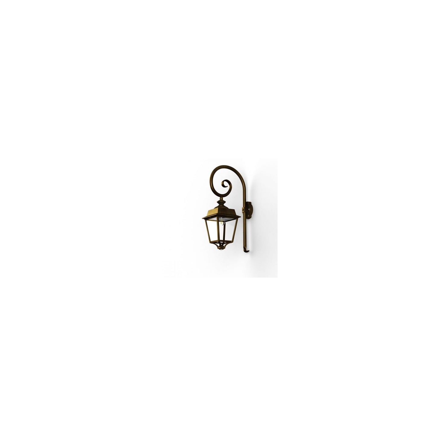 Place des Vosges 1 Evolution Model 5 Sensor Swan Neck Wall Bracket with Clear Glass