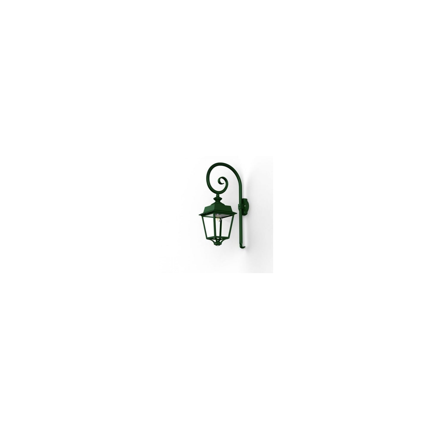 Place des Vosges 1 Evolution Model 5 Sensor Swan Neck Wall Bracket with Clear Glass