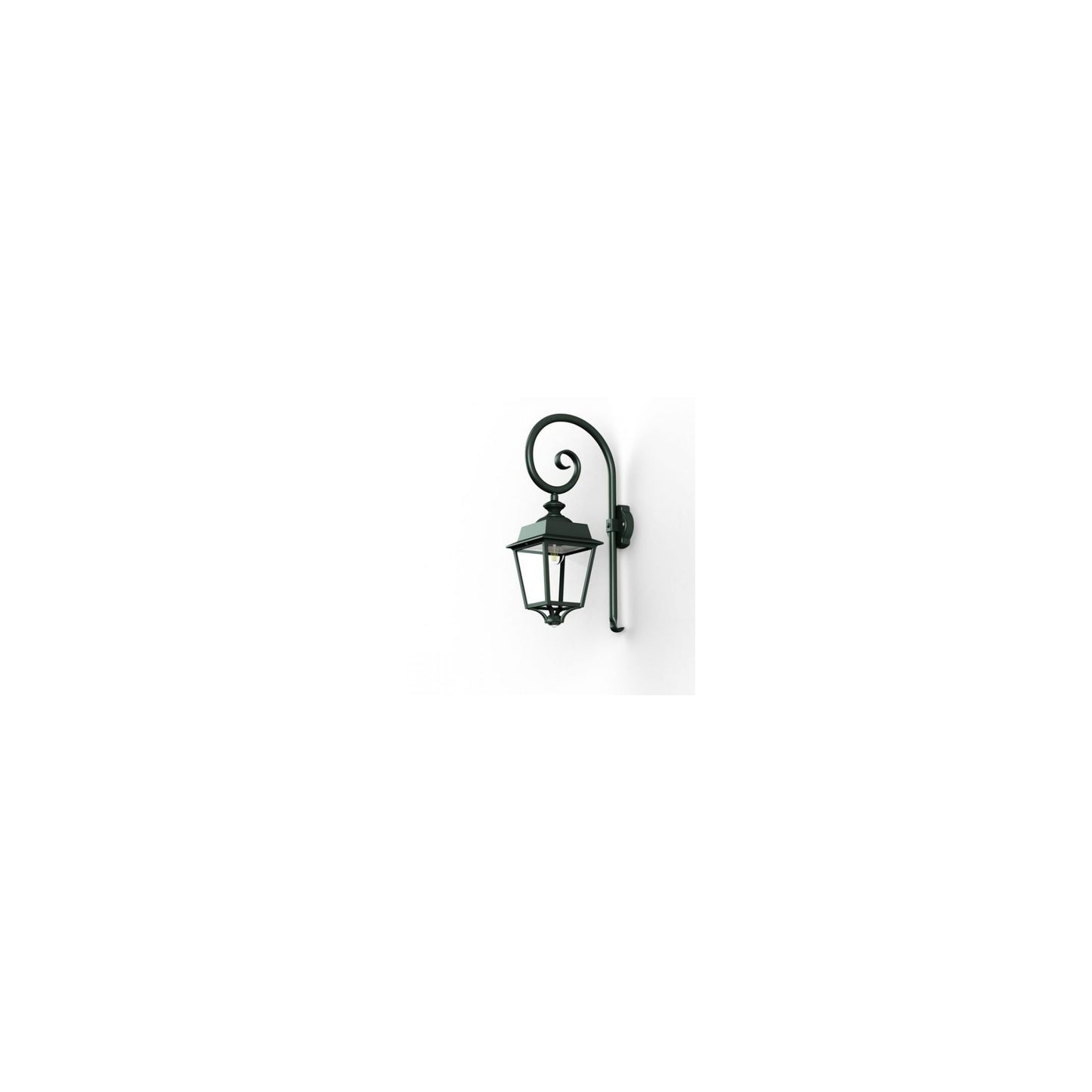 Place des Vosges 1 Evolution Model 5 Sensor Swan Neck Wall Bracket with Clear Glass
