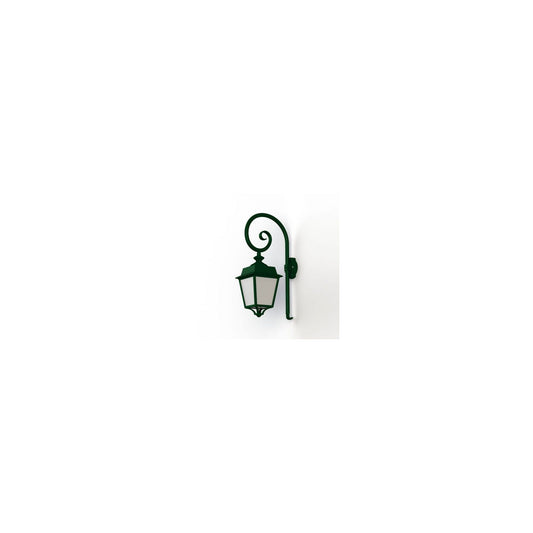 Place des Vosges 1 Evolution Model 5 Opal Glass Swan Neck Wall Bracket with Injection-Moulded Aluminium