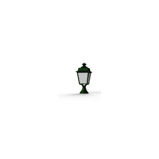Place des Vosges 1 Evolution Small Opal Glass Pedestal with Four-Sided Lantern