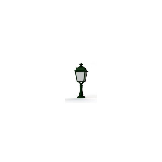 Place des Vosges 1 Evolution Large Opal Glass Pedestal with Four-Sided Lantern