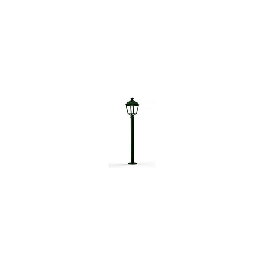 Place des Vosges 1 Evolution Clear Glass Lamp Post with Four-Sided Glass lantern