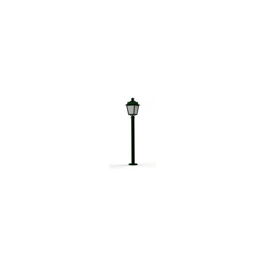 Place des Vosges 1 Evolution Model 9 Large Opal Glass Lamp Post with Minimalist lines style lantern