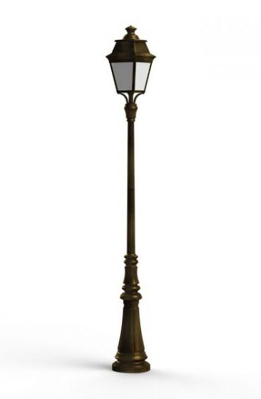 Avenue 3 Large Opal Glass 3000K LED Lamp Post